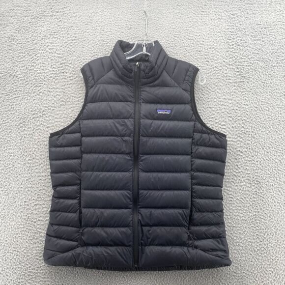 Patagonia Down Sweater Vest Women XL Black Puffer Insulated Quilt Jacket… - Picture 3 of 14
